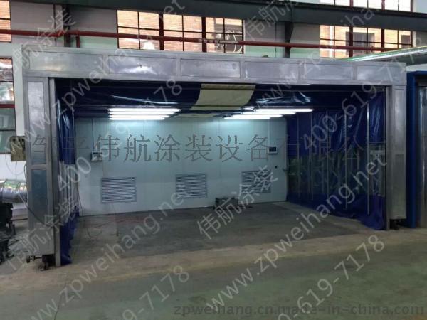 伟航伸缩式喷漆房 打磨房 移动式喷漆打磨房